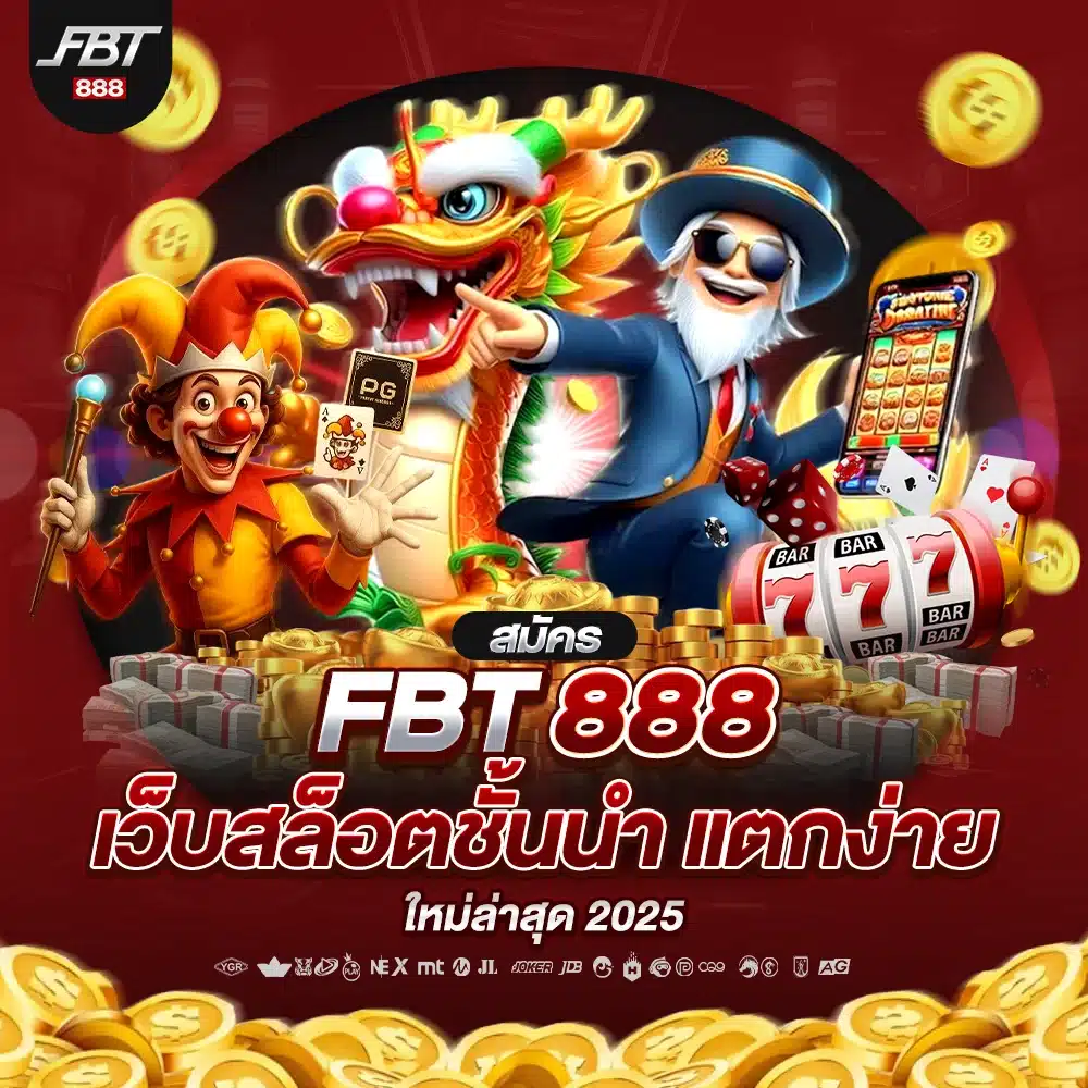 สมัครFBT888 เว็บสล็อตชั้นนำ แตกง่าย ใหม่ล่าสุด 2025